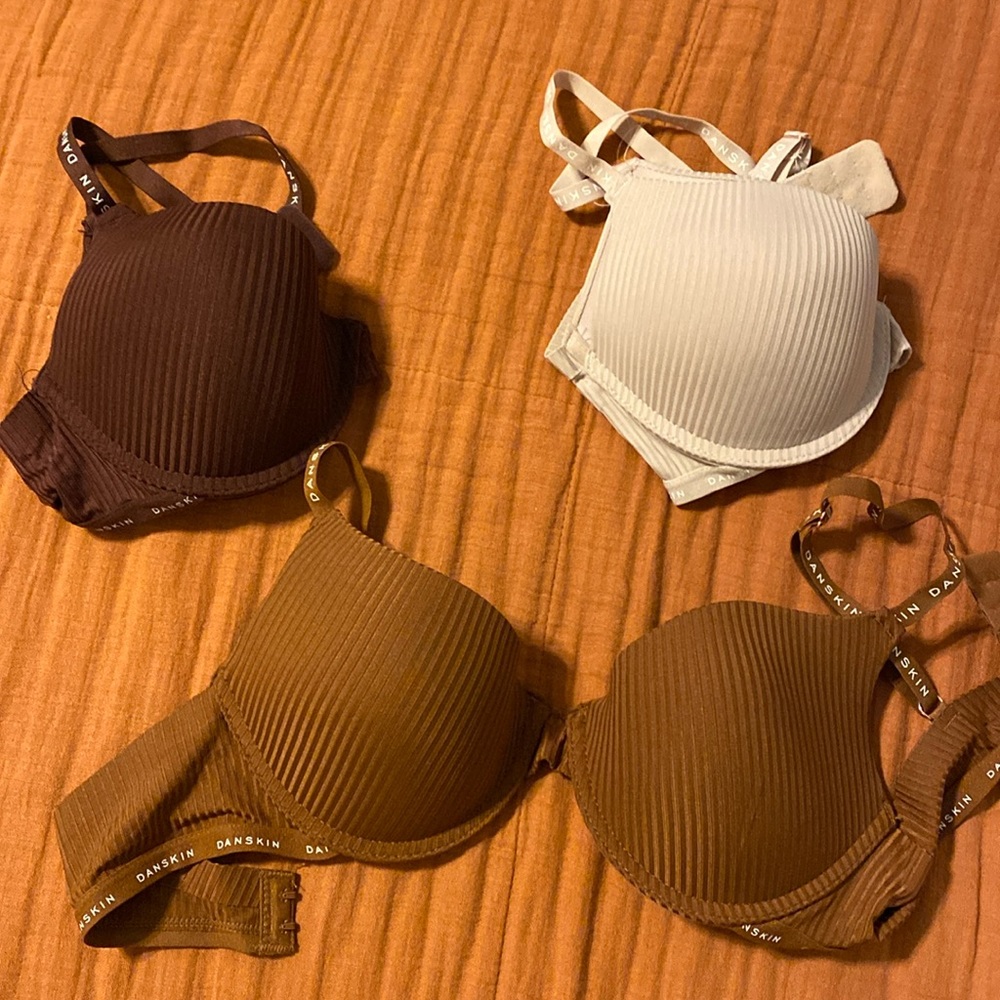 Danskin push up bras set of 3